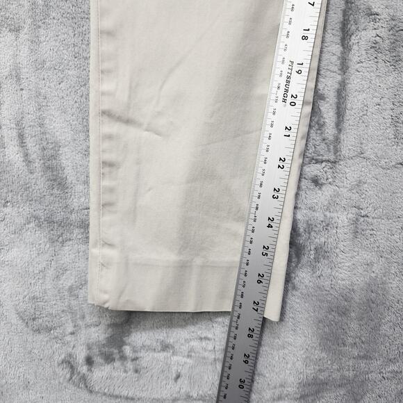 Jones New York Pants Womens 6P PETITE Beige Khaki Mid Rise Straight Leg Preppy - Picture 8 of 10